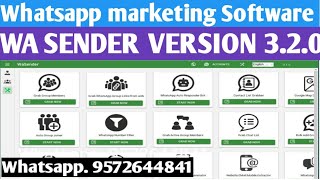 wa sender latest version 320 Whatsapp marketing software setup files download free [upl. by Attesor606]