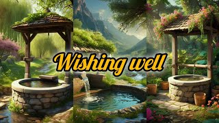 beautiful nature wishing well and spring season spring nature wishing well with flowers [upl. by Camp]