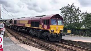 Class 66  Saltash Station  180723 [upl. by Bolen503]