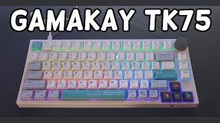 Gamakay TK75 with Pegasus Silent Tactiles Sound Test amp Review [upl. by Aenitsirhc]