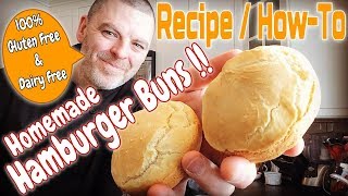 Gluten Free Dairy Free Hamburger Bun Recipe [upl. by Dnomaj]