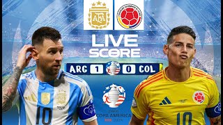 🔴 LIVE SCORE  ARGENTINA VS COLOMBIA  FINAL COPA AMERICA 2024 [upl. by Asirram]