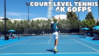 Reilly Opelka amp John Isner Court Level Serve Practice  2023 4K 60FPS [upl. by Nomad]