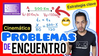 ✅CINEMÁTICA PROBLEMAS de ENCUENTRO FÁCIL de ENTENDER💯 FÍSICA [upl. by Gobert]