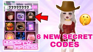 HOW TO GET ALL 6 NEW SECRET CODES AND FREE VIP IN DRESS TO IMPRESS 🤫 [upl. by Carleen]