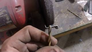 How to sharpen a small drill bit [upl. by Anastasio]