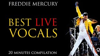 Freddie Mercury  BEST LIVE VOCALS 1974  1986 [upl. by Fraze]