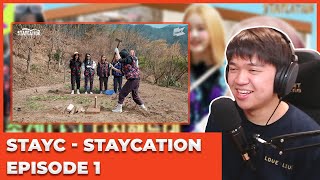 STAYC 스테이씨  STAYCATION  EPISODE 1 Reaction FASHION SHOW AND GAMES [upl. by Karl]