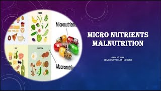 non Communicable disease  micro nutrients malnutrition part 3 [upl. by Kries]