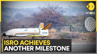 India ISRO successfully executes landing mission of RLV Pushpak in Karnataka  Latest News  WION [upl. by Luhem]