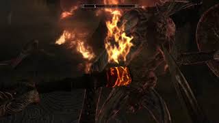 Death Knight  Necromancy  Skyrim SE Modded Guardian Cavern [upl. by Aiderfla]