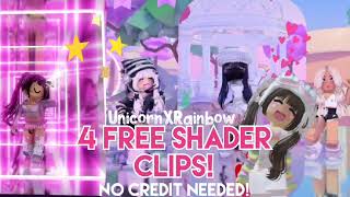 4 Free Glossy shader Roblox clips 🤩  no credit needed [upl. by Cybil]