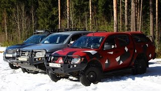 Тест драйв на бездорожье Hilux Amarok L200 off road [upl. by Pappas662]