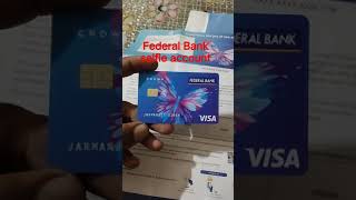 Federal Bank zero balance account  Debit Card [upl. by Odoric]