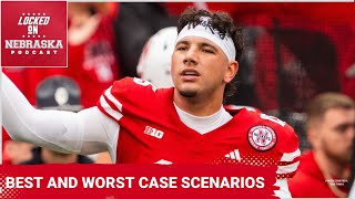 Nebraska football Best and worstcase November scenarios for the offense QB situation [upl. by Alinna]