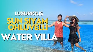 Most Luxurious Water Villa Maldives  Overwater Villa Tour  Sun Siyam Olhuveli Ocean Pool Maldives [upl. by Llerrah]