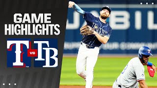 Rangers vs Rays Game Highlights 4324  MLB Highlights [upl. by Jumbala]