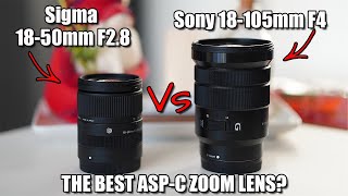 Sigma 1850mm f28 vs Sony 18105mm f4  What is the BEST sub £500 APSC Zoom Lens [upl. by Stutzman]