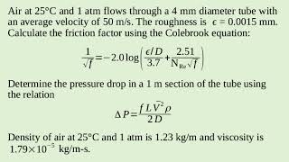 Pressure Drop Calculation [upl. by Markus302]