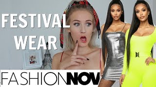 TRYING FASHION NOVA FESTIVAL WEAR [upl. by Nita809]