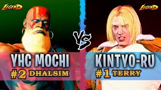 SF6 ▰ Ranked 2 Dhalsim  YHC Mochi  Vs Ranked 1 Terry  Kintyoru 『 Street Fighter 6 』 [upl. by Maleen351]