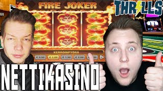 VOITTOA JA TAPPIOTA  Nettikasino Fire Joker Thrills Online Casino ft Antsaatti [upl. by Aerdna]