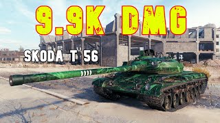 World of Tanks Škoda T 56  6 Kills 99K Damage [upl. by Alleda]