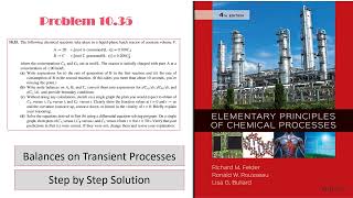 The following chemical reactions take place in a liquidphase batch reactor of constant volume V [upl. by Yerroc]