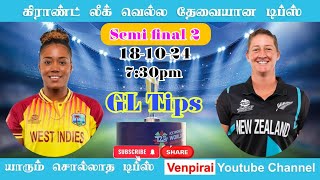 WI w vs NZ w match preview Today match prediction wi w vs NZ w dream 11 prediction [upl. by Adihaj134]