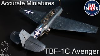 Accurate Miniatures 148 TBF1C Avenger  Full Build [upl. by Sender]