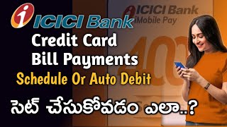 How to schedule ICICI credit card bill payment on ICICI ipay mobile app  Auto debit ICICI card bill [upl. by Retse]