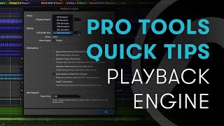 Pro Tools Quick Tips Playback Engine [upl. by Aititil]