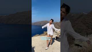 the views in santorini were unreal😍🇬🇷 europe greece travel shorts [upl. by Aiciled]