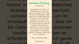 B1 Prüfung schreiben telc ösd Goethedeutschlernen learngermangermanlanguage schreibenb2deutsch [upl. by Akino975]