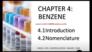 DK024018 CHAPTER 4 BENZENE  SES  MATRICULATION  KMS [upl. by Olihs]