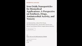 Iron Oxide Nanoparticles for Biomedical Applications A Perspective on Synthesis Dru  RTCLTV [upl. by Wehttan381]