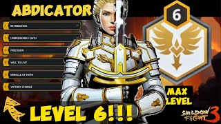 Exclusive Abdicator Level 6  Victory Charge Unlocked  Shadow Fight 3 [upl. by Alywt]