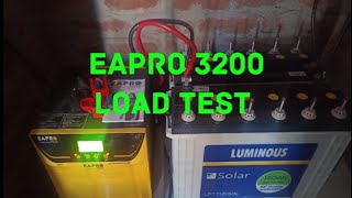 eapro 3200 solar inverter load test [upl. by Vincentia]