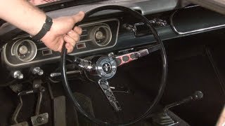 Steering Wheel Replacement  19651966 Mustang [upl. by Bamberger735]