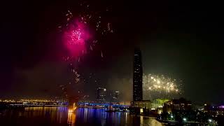 2024 NY fireworks in Dubai [upl. by Attesoj]