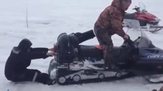 Snowmobile Fail Compilation 1  2017 [upl. by Nilved545]