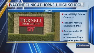 COVID19 vaccine clinic at Hornell High School [upl. by Htebharas]