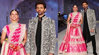 Kartik Aaryan And Triptii Dimri Turn Showstoppers For Manish Malhotras Show [upl. by Leftwich375]