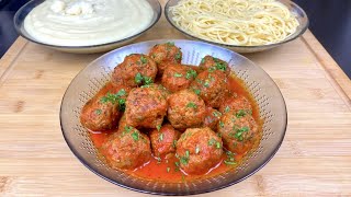 BOULETTE DE VIANDE HACHÉE À LA SAUCE TOMATE POUR ACCOMPAGNER TOUT VOS FÉCULENTS PÂTES RIZ 🍚 🥔 🍝 [upl. by Luben137]