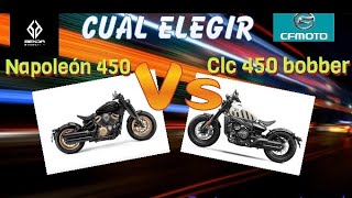 Napoleón 450 vs clc 450 bobber cfmoto benda [upl. by Brice]