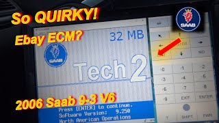 QUIRKY Saab NoCrank Part 2 Tech2 ECM Programming [upl. by Lumpkin777]