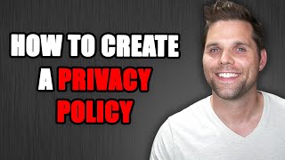 How to Create a Privacy Policy For Your Blog For FREE [upl. by Eniac]