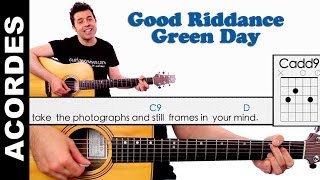 Good Riddance  Time Of Your Life  Guitar Chords Acordes guitarra Green Day [upl. by Ahsak]