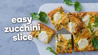 Healthy zucchini slice recipe [upl. by Rowell833]