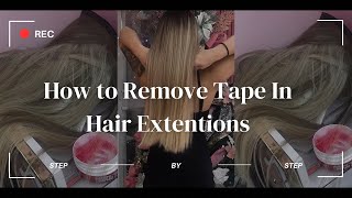 How to remove tape in hair extensions [upl. by Norel836]